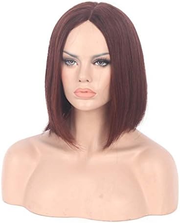 GBDSD Discoball Short Straight Wig Charming Lady Bob with Fringe Wave Full Lace With Wig Cap for Women Cosplay Party Daily Use