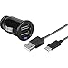 Produktbild Smart Planet® Hochwertiges USB C - Stecker Datenkabel/Ladekabel Typ C + KFZ Ladeadapter - Typ C auf USB Typ A Stecker - Kabellänge: ca. 1 m
