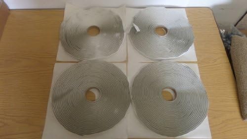 TremPro Butyl 4 Rolls Window Hatch Vent Caulk Seam Sealer Butyl Seal Tape 3/16 by TremPro
