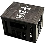 Geschenkidee Bierkastensitz Sitzauflage Hocker mit Motiv DO MORE