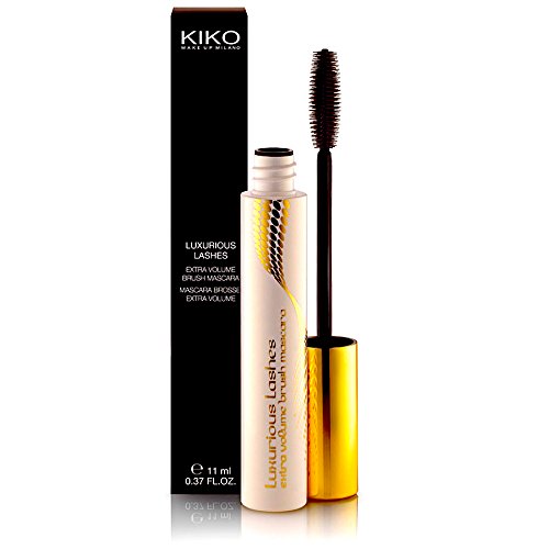 KIKO Black Mascara Luxurious Lashes Extra Volume Brush