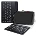 Produktbild LiuShan Lenovo Tab E8 HD Bluetooth Keyboard hülle, Abnehmbare Bluetooth Tastatur (QWERTY, englisches Layout) hülle mit Ständer für 8.0" Lenovo Tab E8 HD 2018 Android Tablet,Schwarz