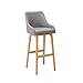 Produktbild Barstuhl SCANDINAVIA MEISTERSTÜCK Massivholzbeine grau Tresenstuhl Barhocker Tresenhocker Hausbar skandinavisches Design