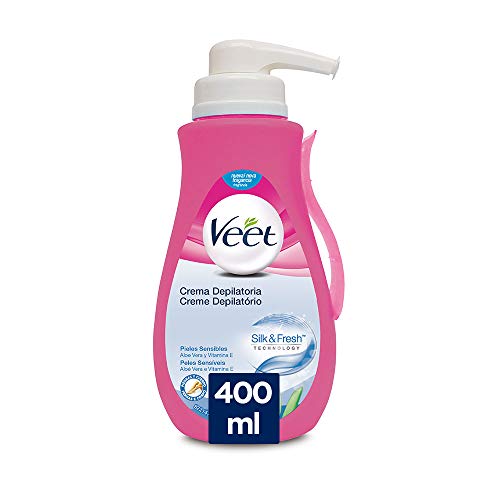 Veet Crema Depilatoria - con Dosificador, Piel Sensible 400ml