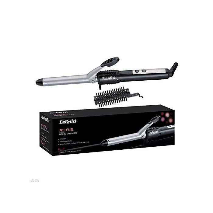 BaByliss 2284U Pro Curl Ceramic Curling Tongs Wand 19mm Barrell with