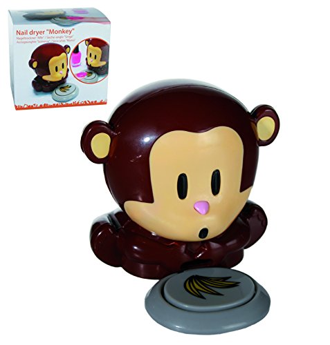 Novelty Monkey Nail Dryer - Ladies Women Lady Partner Girlfriend Wife Girls Teenagers Best Selling Health & Beauty Pamper Essential Feet Pedicure Care Travel Holiday Bag / Make Up Bag Accessory - Secret Santa Xmas Christmas Birthday Anniversary Gift Present Idea - One Supplied