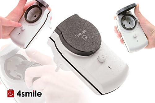 Switchable WiFi socket with app control for iOS and Android in white