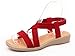 Produktbild Sandal women summer new NEW Women shoes simple flat fish-mouth sandals with pure colored elastic sandals Big size 2168 red 10