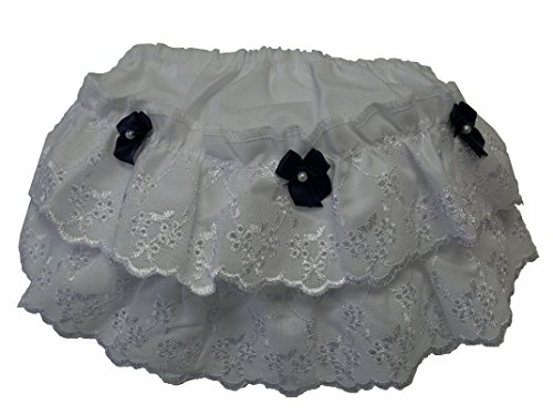 Pex Navy Bow Frilly pants (small 0-6 months)