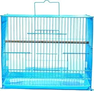 Kapoor Enterprise Birds CAGE/Easy Installation/Suitable for Lovebirds, Finch, Parakeet, Canary for Small Birds (15 INCH) Bird House (Hanging)