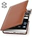 Produktbild StilGut Book Type Case mit Clip, Hülle aus Leder für Huawei P8, Cognac