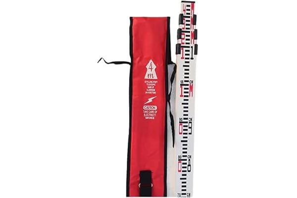 Indian Traders Aluminum Leveling Staff 4 Meters 4 fold