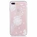 Produktbild MUTOUREN Handyhülle für iPhone 7 Plus (5.5 Zoll) TPU Silikon Case Cover Durchsichtig Schutzhülle Tasche Etui Bumper Ultradünne Weich Kratzfeste Soßdämpfende Silikontasche Hülle Weiß - Löwenzahn