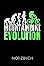 Produktbild MOUNTAINBIKE EVOLUTION NOTIZBUCH: Geschenkidee für Mountainbiker und Radfahrer | Notizbuch mit 110 linierten Seiten | Format 6x9 DIN A5 | Soft cover ... Autorennamen für mehr Designs zu diesem Thema