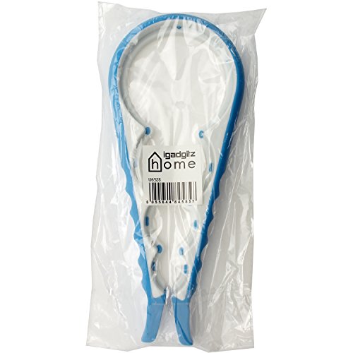 igadgitz Home 4 in 1 Easy Twist Gummi Griff rutschfest Glas Flasche verschiedene Größen Öffner Küchengerät - 4