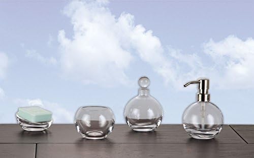Bathroom Accessory Set-Soap Dispenser Bottle Apollo of lead crystal glass soap dish