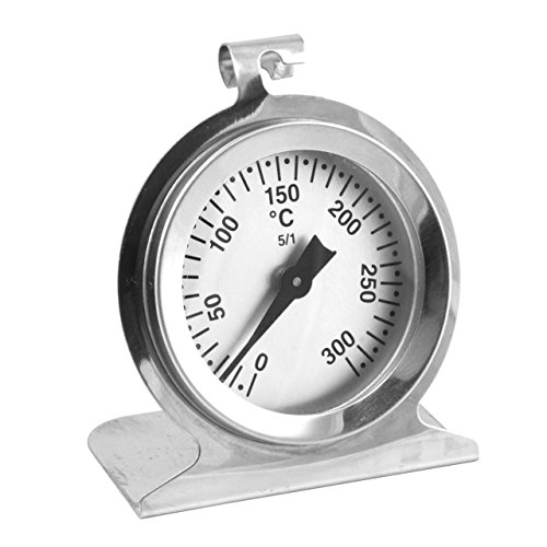 Set Einstich ( Fleisch ) und Backofen Bimetall / Edelstahl Thermometer Analog . Backofenthermometer bis 300 °C . Einstichthermometer 115 °C - 2