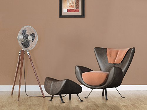 CASA BRUNO oszillierender Standventilator Arden, Nickel satiniert - 2