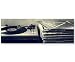 Produktbild Eau Zone Wandbild auf Leinwand 150x50cm Plattenspieler mit Schallplatten