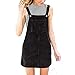 Produktbild Zolimx Damen-Cordkleid mit RiemenFrauen Cord Gerade Hosenträger Mini Lätzchen Insgesamt Pinafore Casual Pocket Kleid