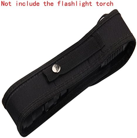 LED Flashlight Torch Holster Holder Belt Case Pouch Bag Black