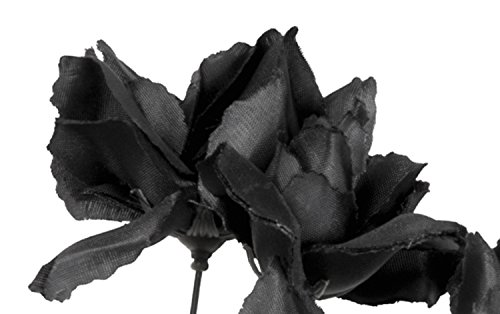 Boland 74544 – Rosenstrauß, Dekorationen, circa 28 cm, schwarz - 2