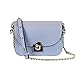 Produktbild MISSKEKE Damen Fashion Lock Kleine Quadratische Tasche -  Stars gleichen Stil Schulter Messenger einfache Art Damentasche (Blau)