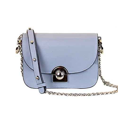 Preisvergleich Produktbild MISSKEKE Damen Fashion Lock Kleine Quadratische Tasche - Stars gleichen Stil Schulter Messenger einfache Art Damentasche (Blau)