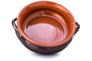 Colì Maioliche e Terrecotte dal 1650 Set 3 Tegami con Manici Bruna, Terracotta, Marrone, 14x14x5 cm