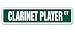Produktbild Zitat Aluminium Klarinette Player Street Schild Geschenk Musik Unterricht Lehrer Band Orchester Musiker Metall Geschenk Schild, Dekoration