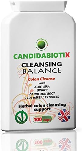 Super Colon Cleanse with Aloe Vera, Dandelion Root, Barberry Bark. Herbal Formula for Regularity and Candida Support. 100 capsules.
