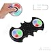 Produktbild Fidget Spinner Bat Shape 3 Setting LED Toys By Fidget Widgetz Premium EDC Finger Spinner Stainless Steel Bearings Beginner Click-On LED Black Bat Hand Spinner For Kids Man & Women Anti-Anxiety 360
