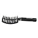 ELFINA Boar Bristles Vent Hair Brush Detangling Anti-static Thick Hairbrush -- Black