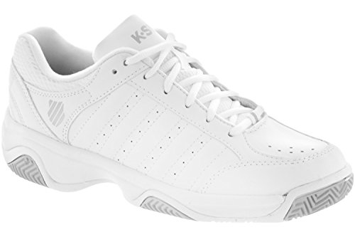 K-SWISS Grancourt III Ladies Shoe, White/Silver, UK8