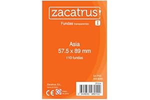 Zacatrus! 110 Fundas Transparentes Asia 57.5 X 89 MM