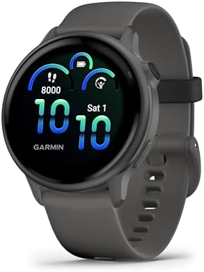 Garmin vívoactive 6, Smartwatch AMOLED 1,2" 2.000 nit, Cassa 42mm, Musica, Pay, +80 Sport, GPS, Cardio, Coach, Dinamiche di corsa, App Mobility, Autonomia 11 giorni, Pebble Grey