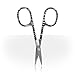 Nail Technician Scissors Stainless Steel Zebra Print Professonal Manicure Curved Scissors