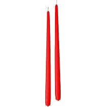 Bougies Coniques Cereria Di Giorgio Risthò Lot De 2 - Cire Prune, 2.2x25cm, Sans Parfum - Pour Bougeoirs, Restaurants, Ambiance
