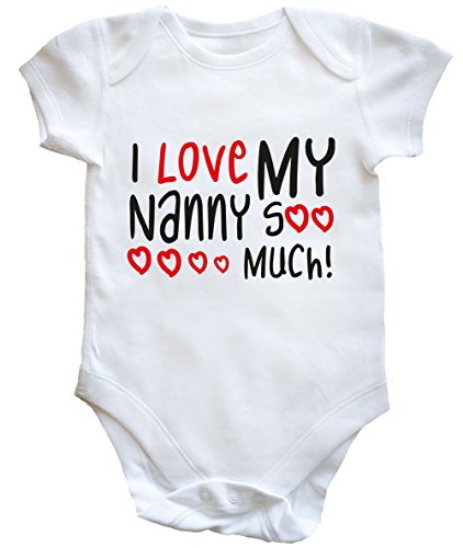 HippoWarehouse I Love My Nanny Soo Much baby vest boys girls