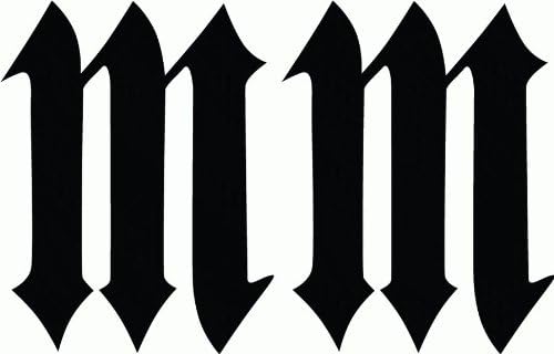 Marilyn Manson Music Bumper Sticker 12 x 10 cm