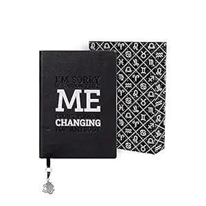 Doodle Zodiac Sign Taurus Diary Notebook, Size B6, Ruled Pages 192,80 GSM, Birthday Gift for Friends