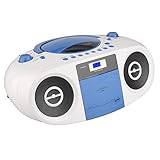 Mit diesem praktischen tragbarem CD- und MP3-Player muss man seine Lieblingssongs nicht mehr nur Zuhause in tollem Sound hören.