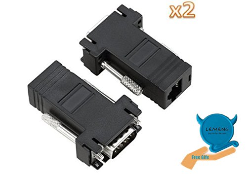 Microware Lemeng Vga Rgb 15pin Male Extender To Lan Cat5