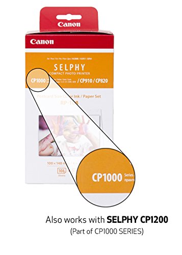 Canon Druckerkartusche RP-108 und Papier für Selphy CP Fotodrucker Serie - 2