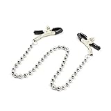 Squeeze and Please Nipple Clamps with Chain Clothing Accessory (1043)
