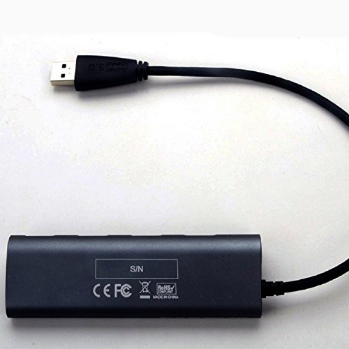 Laptone 4-Port USB 3.0 Datenhub für Apple MacBook, MacBook Air, MacBook Pro, Mac Mini, iMac, MacPro, Windows Laptops und Ultrabooks, sowie PCs und weiteren USB 3.0 kompatiblen Geräten - 3