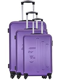 LES PTITES BOMBES Set de 3 trolleys rígidos BD-5917 Morado