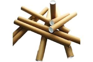 GLOBE PACKAGING 20 x A2 Quality Postal Tubes Poster 460mm x 50mm Rolls + END CAPS