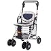 Produktbild Klappen 4 Wheel Shopping Trolley mit Rollator Walker Adjustable Höhe Leichtgewicht Push Pull Bag Gepäck Grocery Trolley