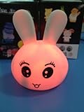 Geschenk-Idee! VENI MASEE LED Kaninchen-förmigen Batterie Farbwechsel Nachtlicht, LED Candle Light, Random Types Of Impressions, Preis / Stück Geschenk